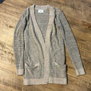 Tan and black cardigan